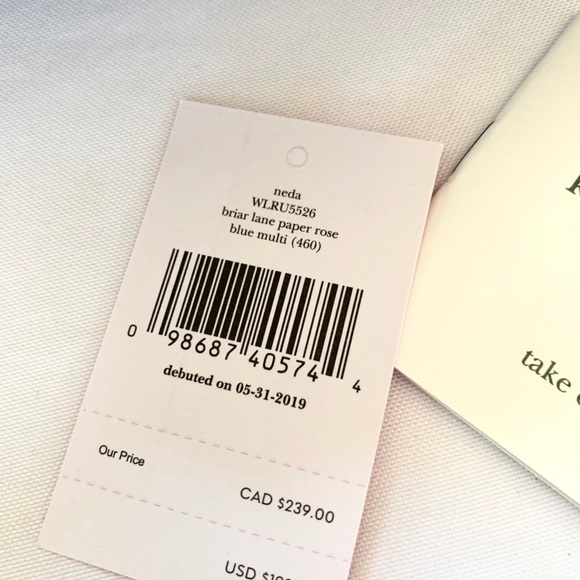 NWT Kate Spade floral zip around wallet - Picture 4 of 6